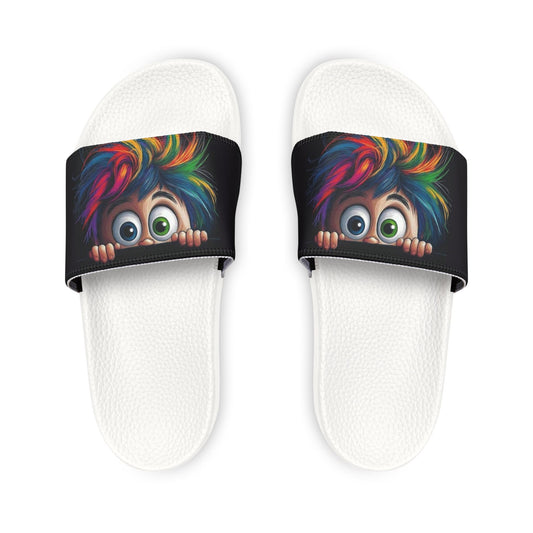 Colorful Youth Sandals with Removable Straps, Fun Summer Footwear, Kids Summer Shoes, Vibrant Flip Flops, Playful Holiday Gifts