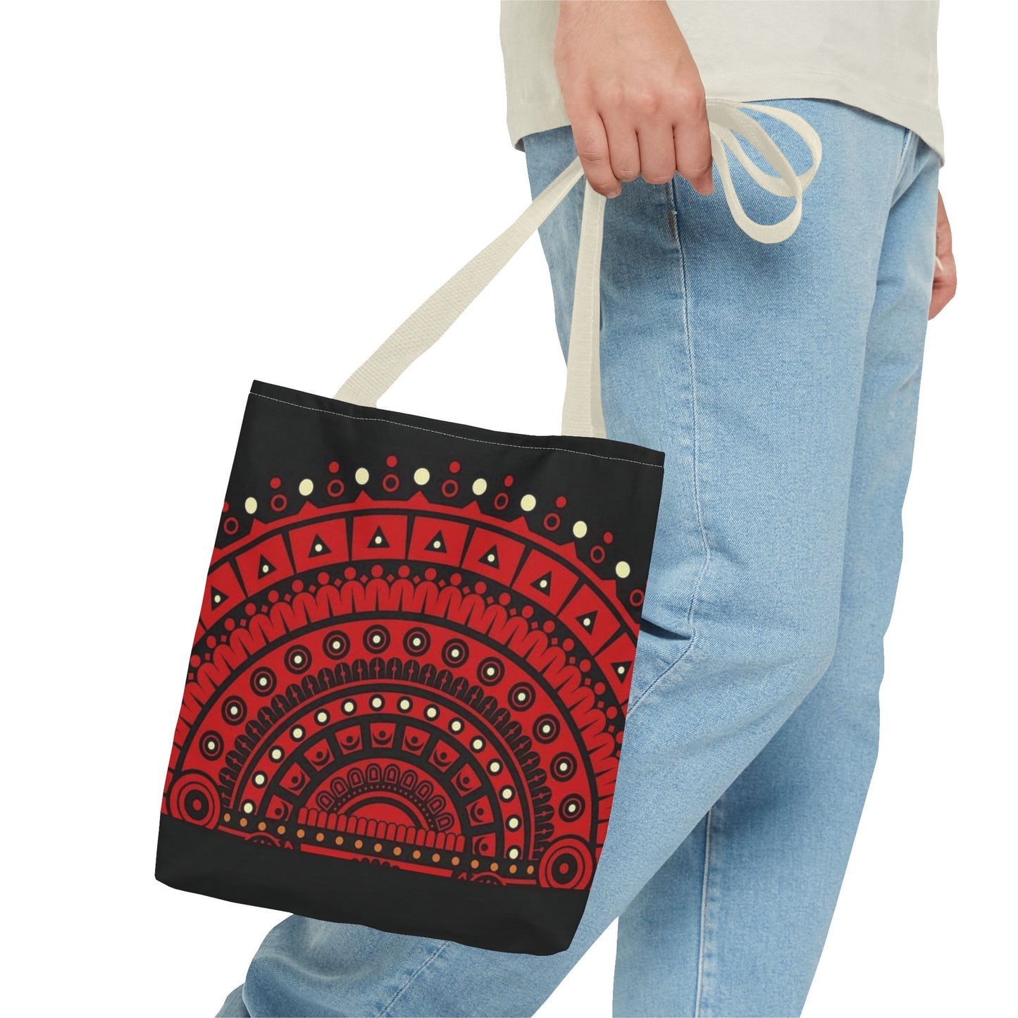 Kerala Theyyam tote bag design, Colorful AOP Bag, Ethnic Print Carryall, Stylish Shopping Tote, Eco-Friendly Beach Bag, Festival Accessory
