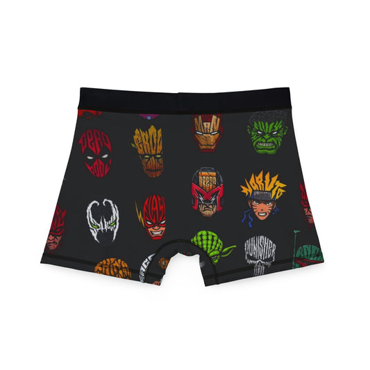 Superhero Men's Boxers - Fun AOP Underwear for Comic Fans, Perfect Gift for Birthdays and Holidays, Men's Loungewear, Unique Boxers