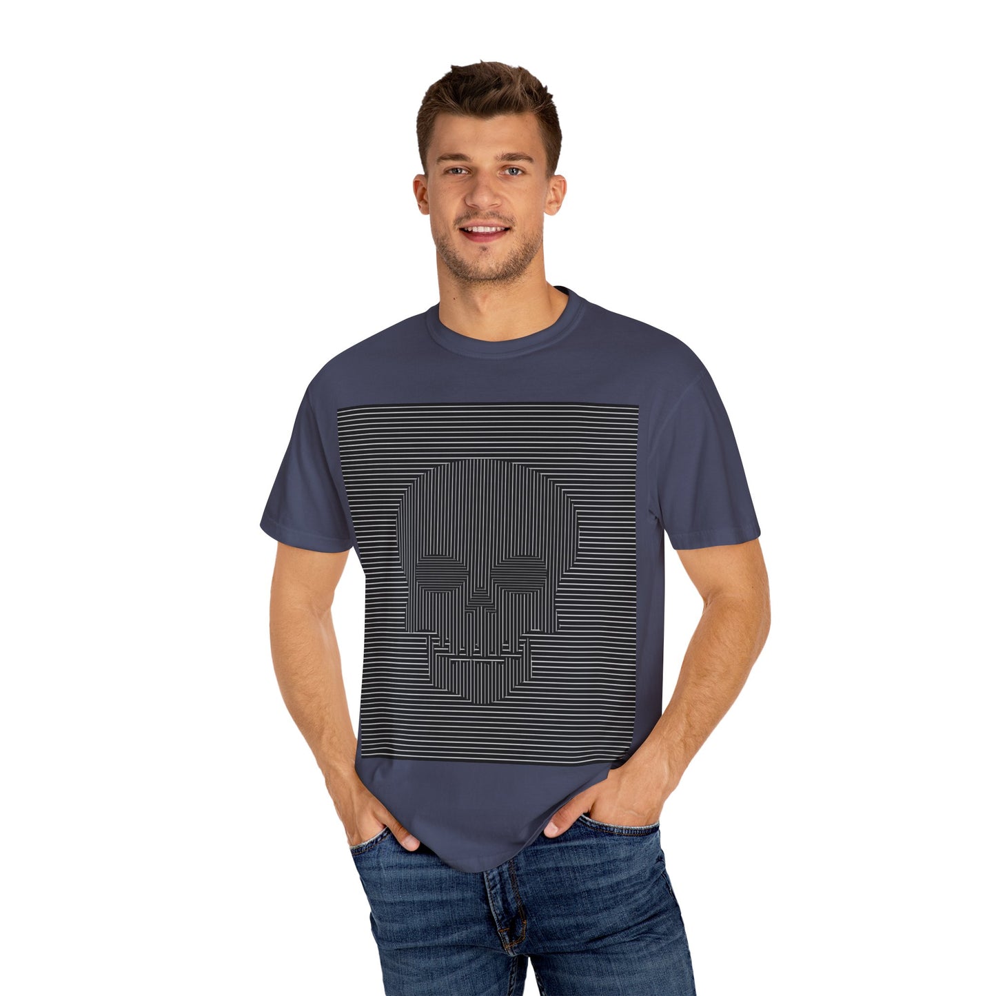 Stylish Skull Graphic Tee | Unisex Casual T-Shirt, Unique Gift, Streetwear Essential, Trendy Apparel, Halloween Outfit