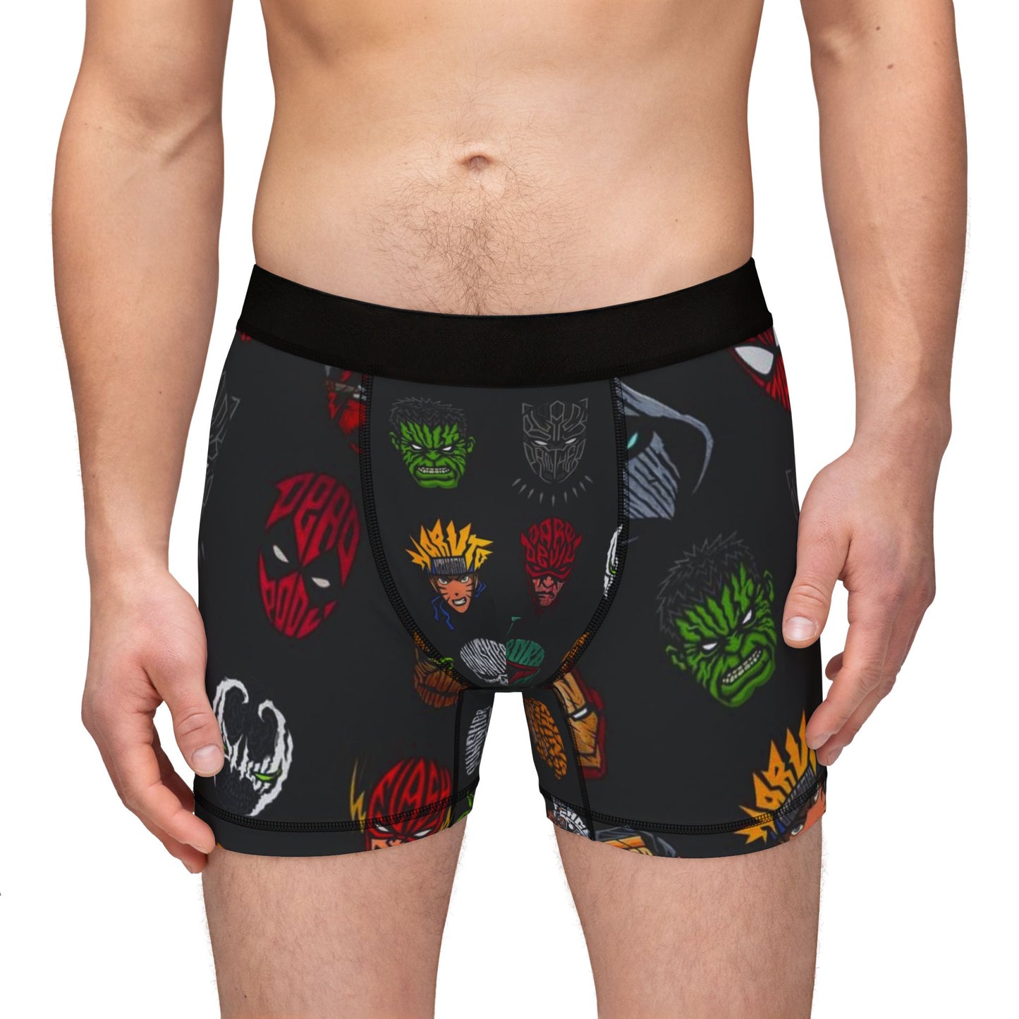 Superhero Men's Boxers - Fun AOP Underwear for Comic Fans, Perfect Gift for Birthdays and Holidays, Men's Loungewear, Unique Boxers