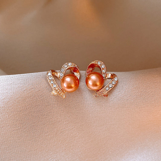 Silver Needle European And American Vintage Crumpled Resin Geometric Earrings