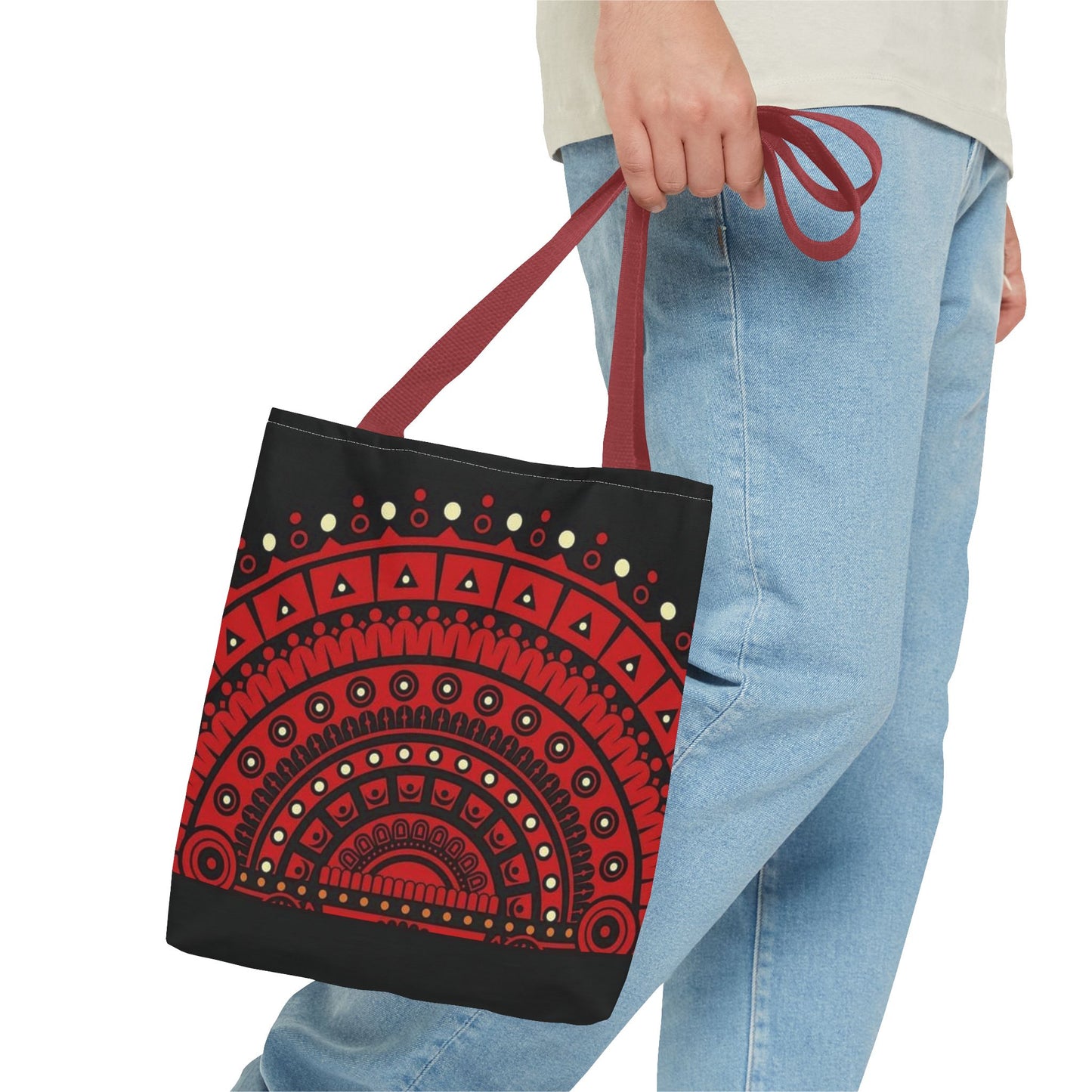Kerala Theyyam tote bag design, Colorful AOP Bag, Ethnic Print Carryall, Stylish Shopping Tote, Eco-Friendly Beach Bag, Festival Accessory