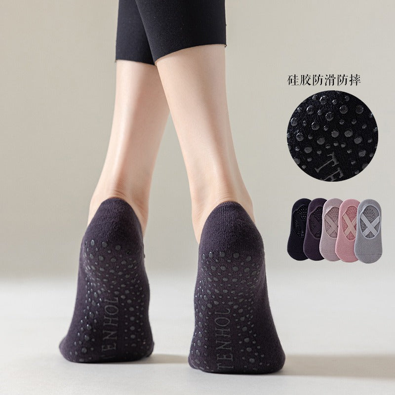 Non-slip yoga socks Pilates socks women's floor professional sports straps spring and summer cotton