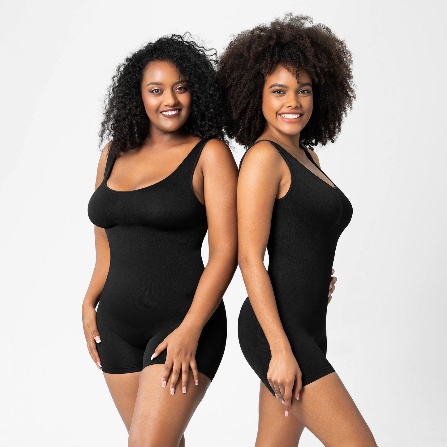 Women's Shapewear solid colors - Bodysuit Tummy Control Body Shaper Seamless Sculpting Snatched Waist Body Suit