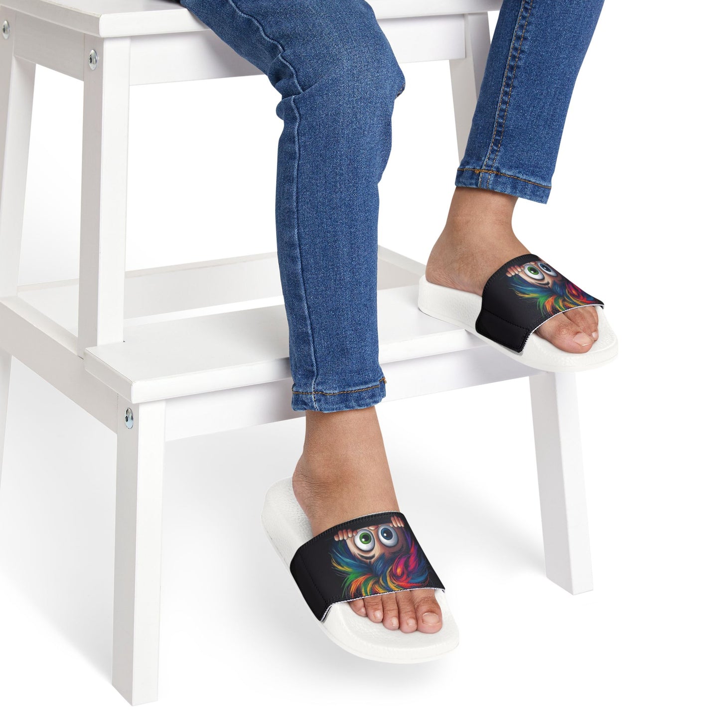 Colorful Youth Sandals with Removable Straps, Fun Summer Footwear, Kids Summer Shoes, Vibrant Flip Flops, Playful Holiday Gifts