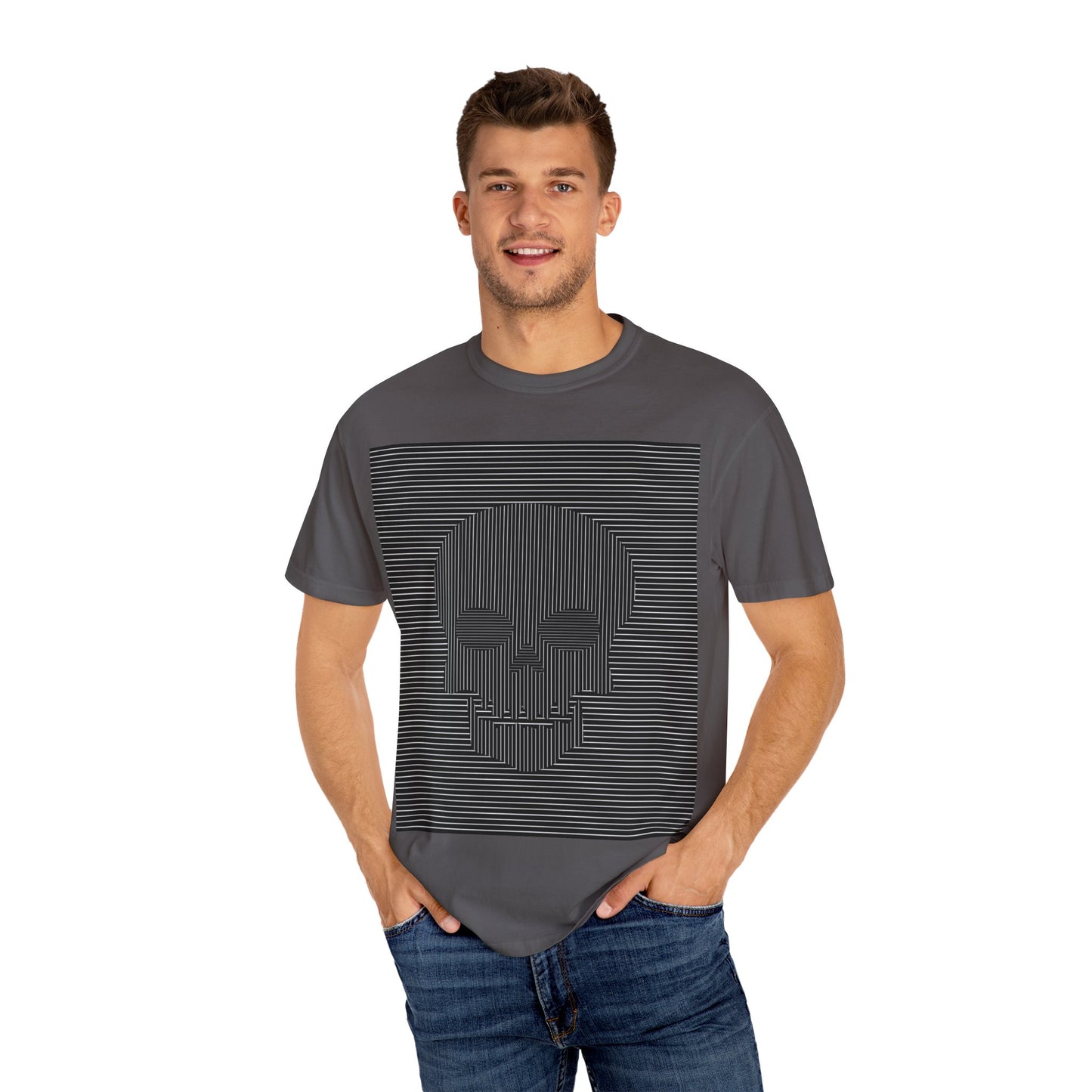 Stylish Skull Graphic Tee | Unisex Casual T-Shirt, Unique Gift, Streetwear Essential, Trendy Apparel, Halloween Outfit