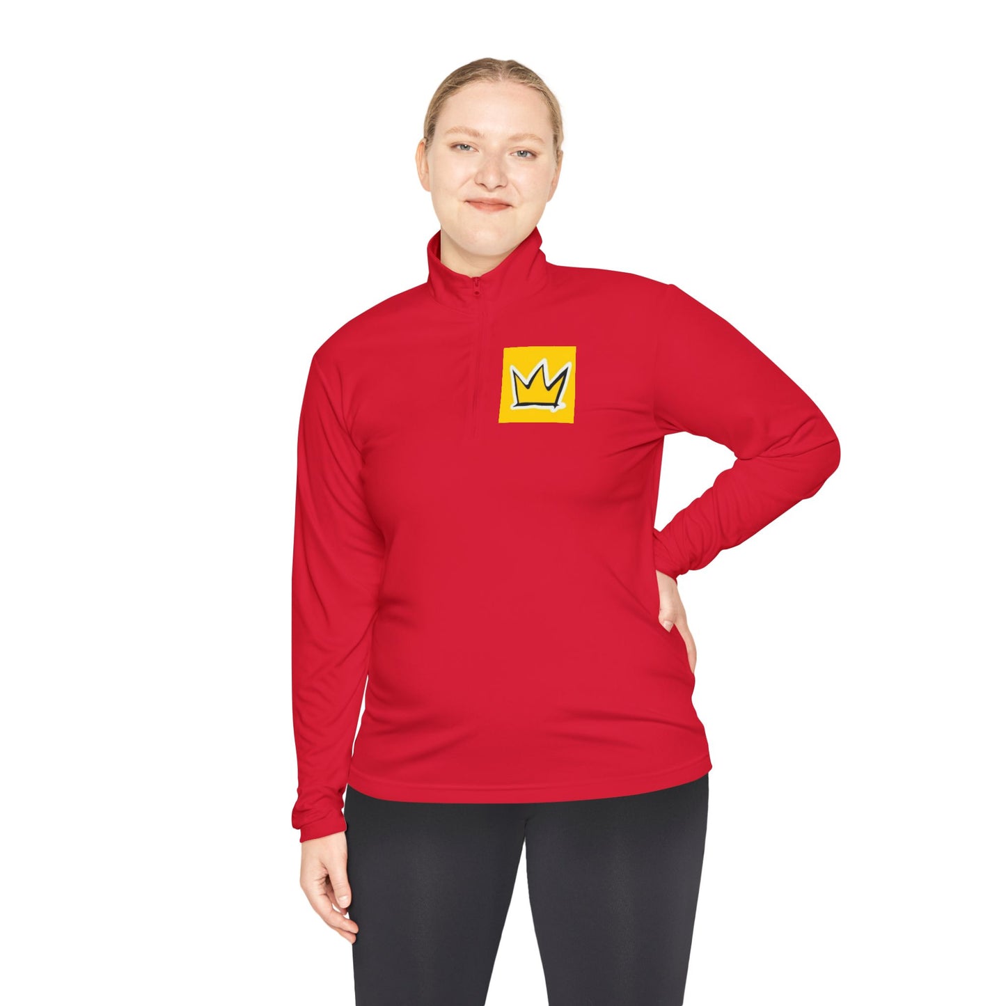 Stylish Unisex Quarter-Zip Pullover with Crown Design, Cozy Layering Piece, Perfect for Casual Outings, Gift for All Seasons, Ideal [...]