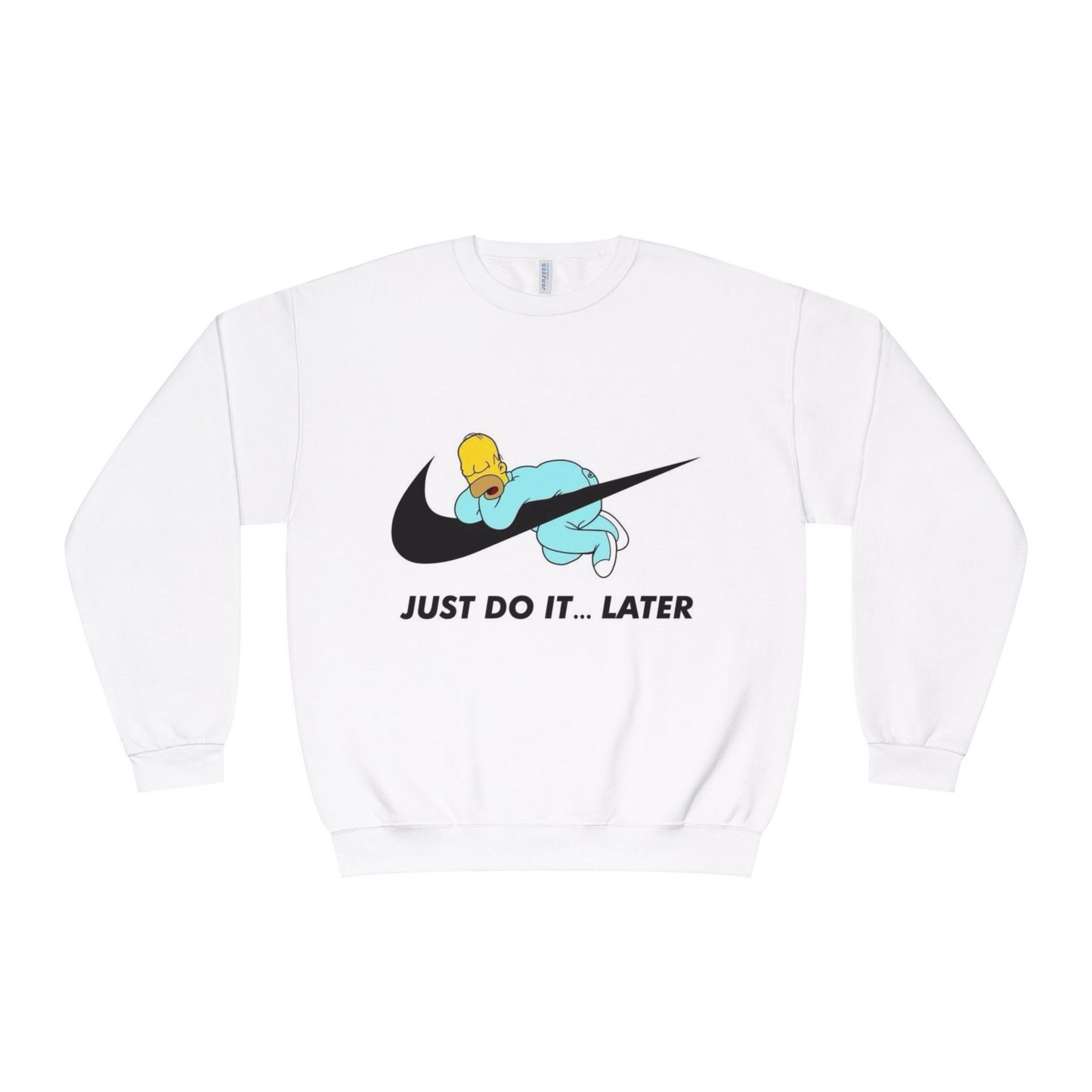 Hilarious Just Do It Later Sweatshirt, Funny Gift for Him/Her, Casual Wear, Cozy Crewneck for Relaxation, Perfect for Birthdays, Pajama Days