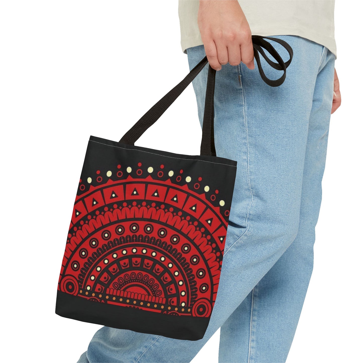 Kerala Theyyam tote bag design, Colorful AOP Bag, Ethnic Print Carryall, Stylish Shopping Tote, Eco-Friendly Beach Bag, Festival Accessory