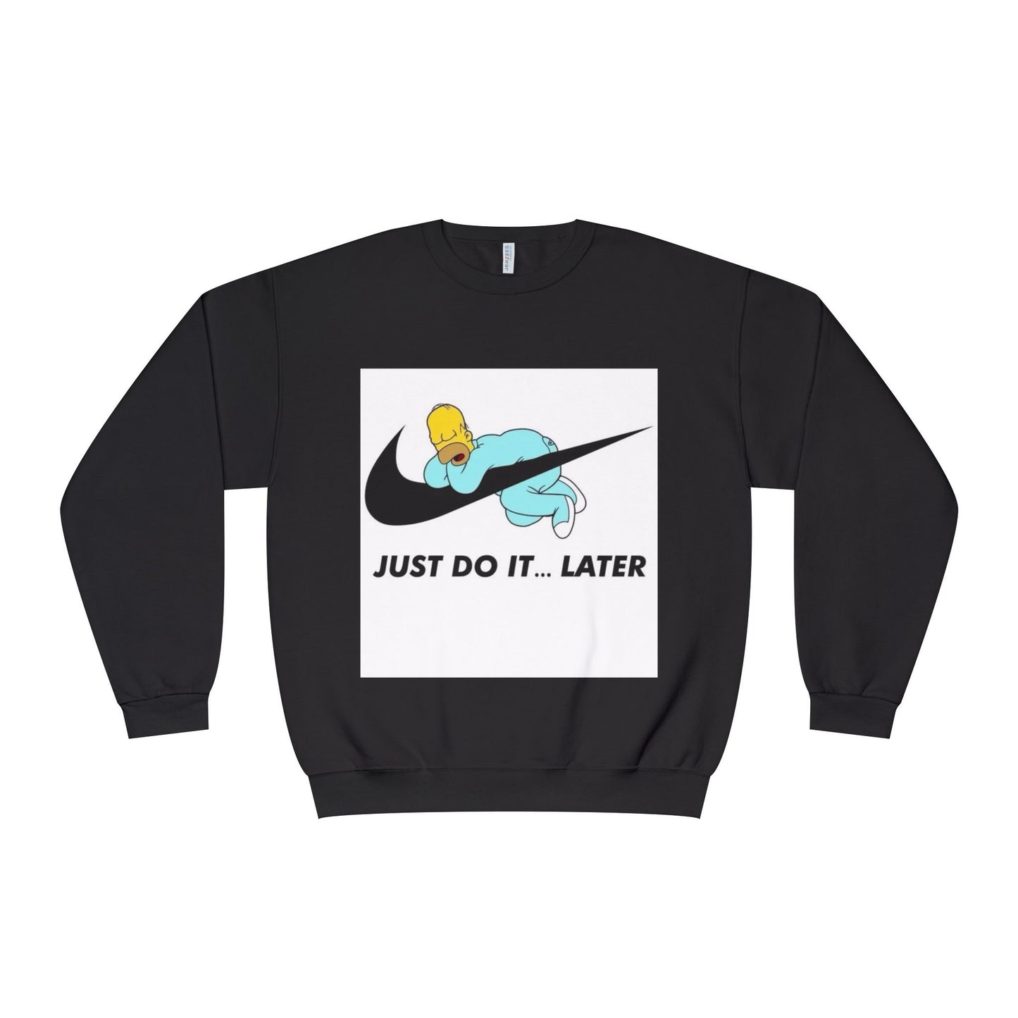Hilarious Just Do It Later Sweatshirt, Funny Gift for Him/Her, Casual Wear, Cozy Crewneck for Relaxation, Perfect for Birthdays, Pajama Days