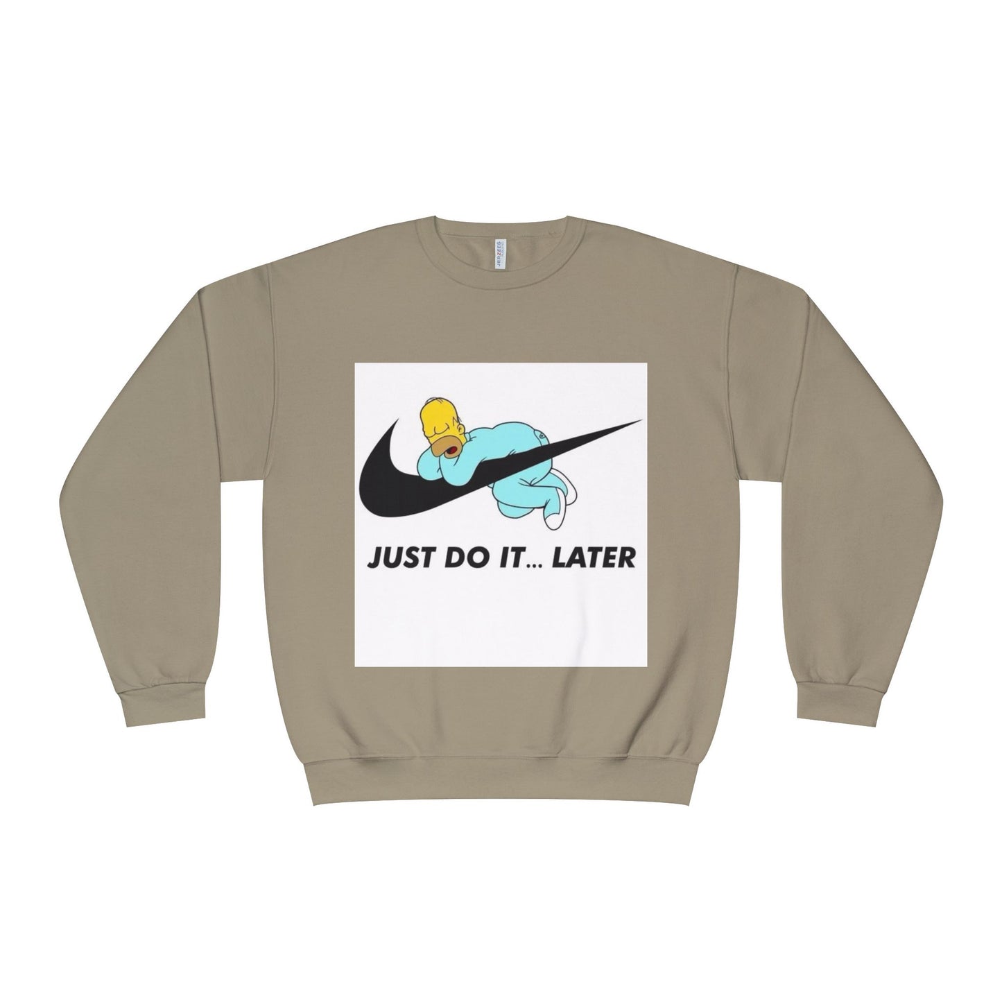 Hilarious Just Do It Later Sweatshirt, Funny Gift for Him/Her, Casual Wear, Cozy Crewneck for Relaxation, Perfect for Birthdays, Pajama Days