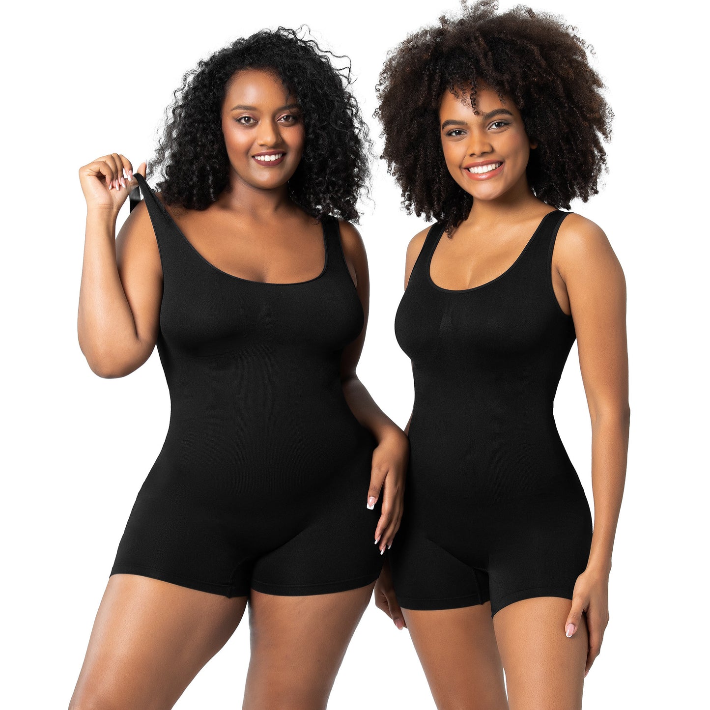 Women's Shapewear solid colors - Bodysuit Tummy Control Body Shaper Seamless Sculpting Snatched Waist Body Suit