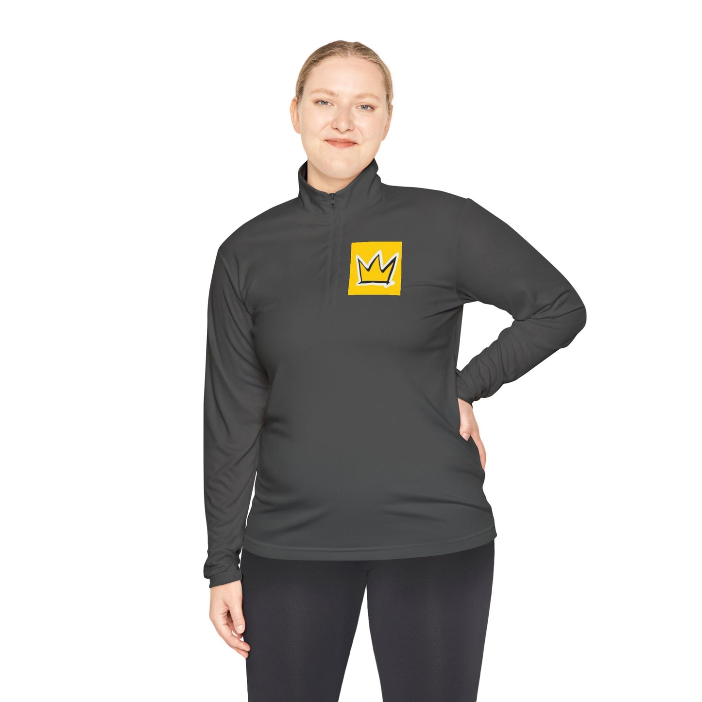 Stylish Unisex Quarter-Zip Pullover with Crown Design, Cozy Layering Piece, Perfect for Casual Outings, Gift for All Seasons, Ideal [...]