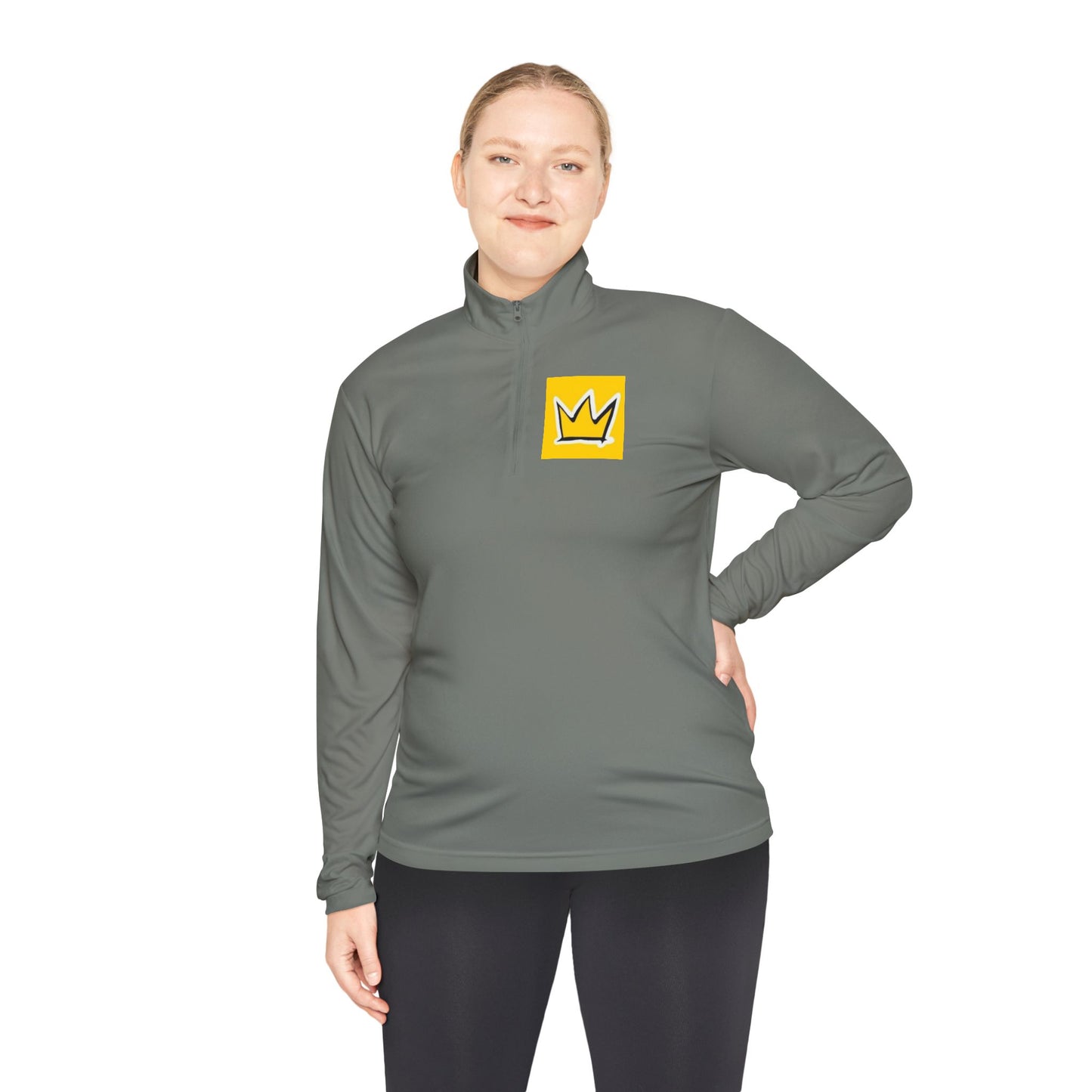 Stylish Unisex Quarter-Zip Pullover with Crown Design, Cozy Layering Piece, Perfect for Casual Outings, Gift for All Seasons, Ideal [...]