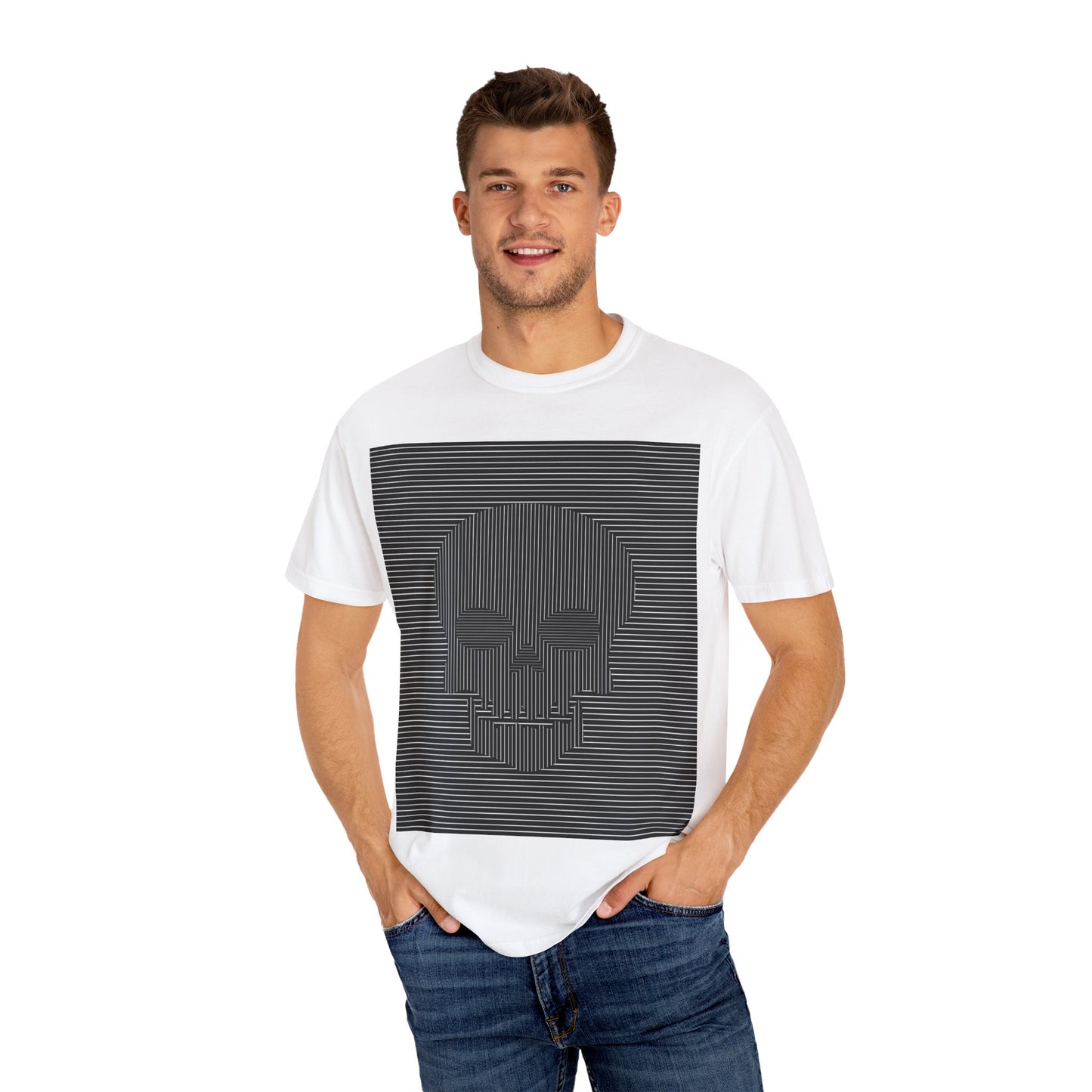 Stylish Skull Graphic Tee | Unisex Casual T-Shirt, Unique Gift, Streetwear Essential, Trendy Apparel, Halloween Outfit