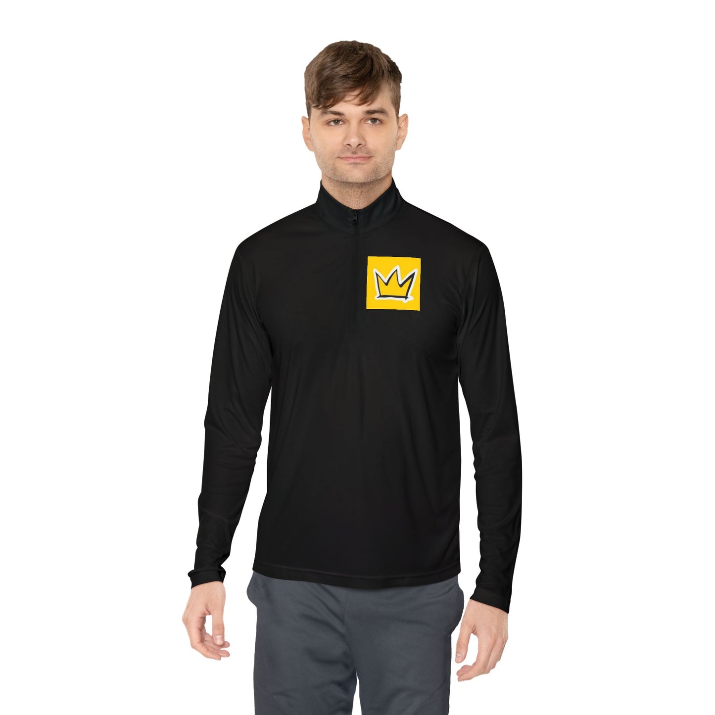Stylish Unisex Quarter-Zip Pullover with Crown Design, Cozy Layering Piece, Perfect for Casual Outings, Gift for All Seasons, Ideal [...]