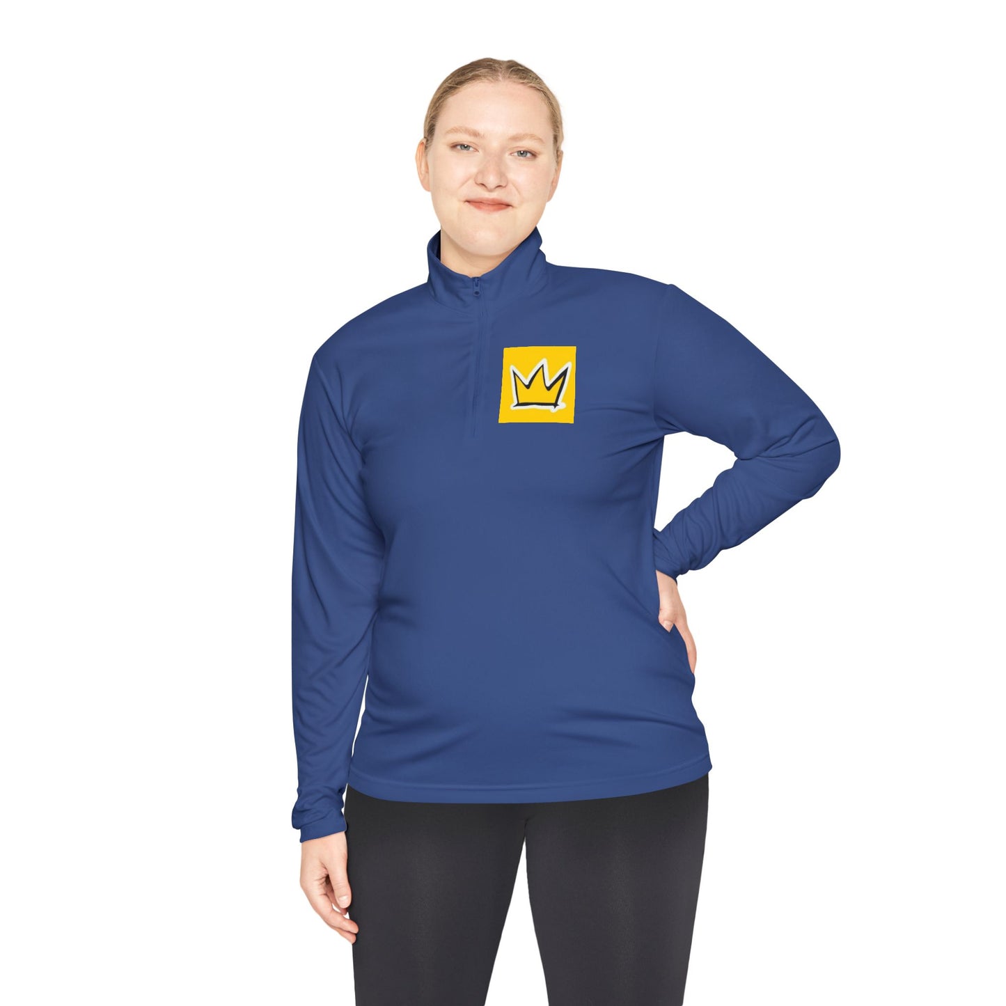 Stylish Unisex Quarter-Zip Pullover with Crown Design, Cozy Layering Piece, Perfect for Casual Outings, Gift for All Seasons, Ideal [...]