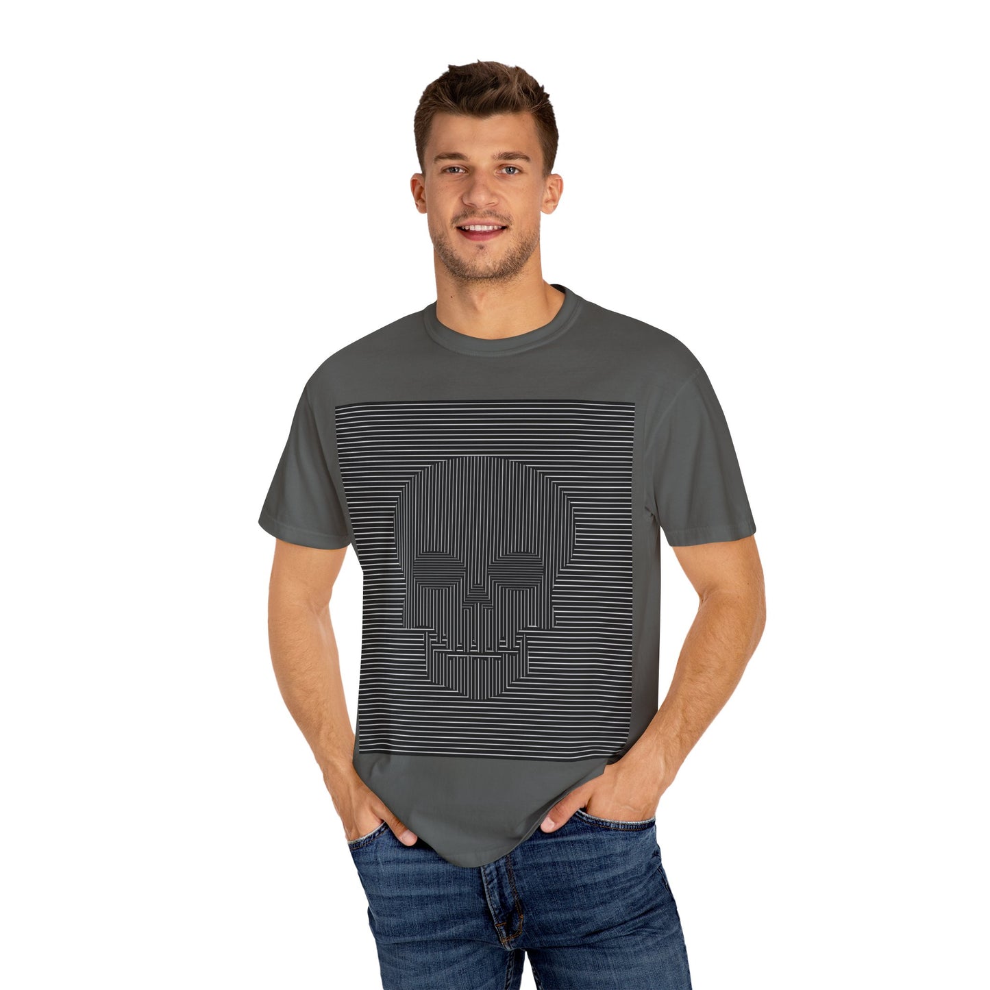 Stylish Skull Graphic Tee | Unisex Casual T-Shirt, Unique Gift, Streetwear Essential, Trendy Apparel, Halloween Outfit