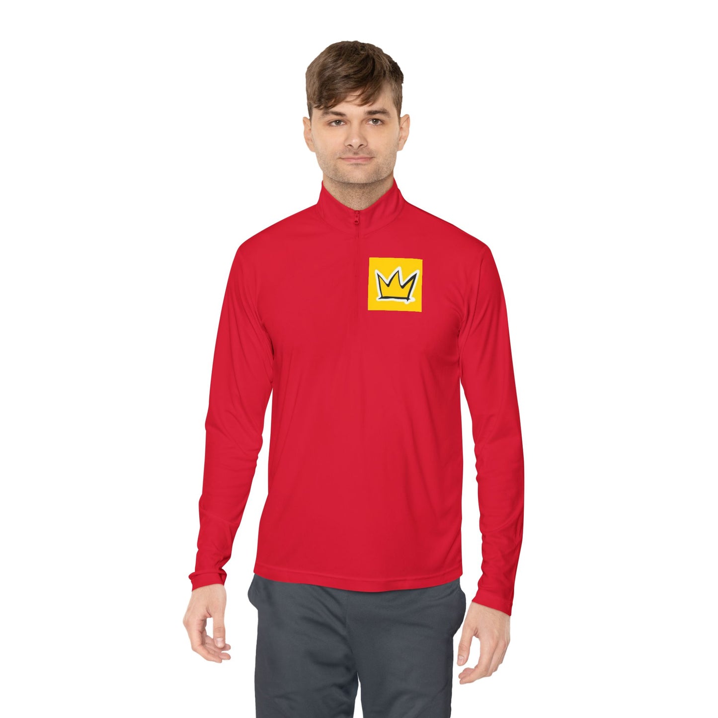 Stylish Unisex Quarter-Zip Pullover with Crown Design, Cozy Layering Piece, Perfect for Casual Outings, Gift for All Seasons, Ideal [...]