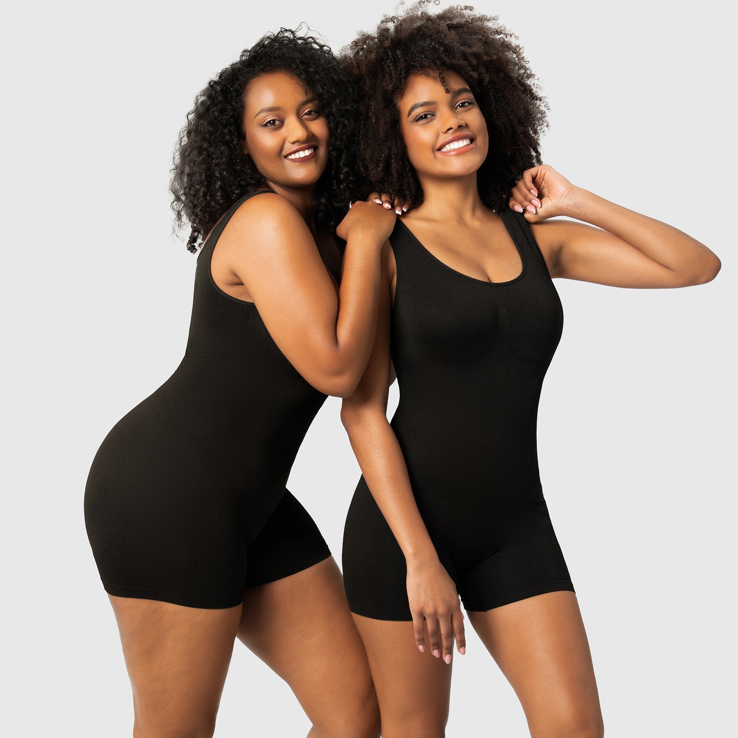 Women's Shapewear solid colors - Bodysuit Tummy Control Body Shaper Seamless Sculpting Snatched Waist Body Suit